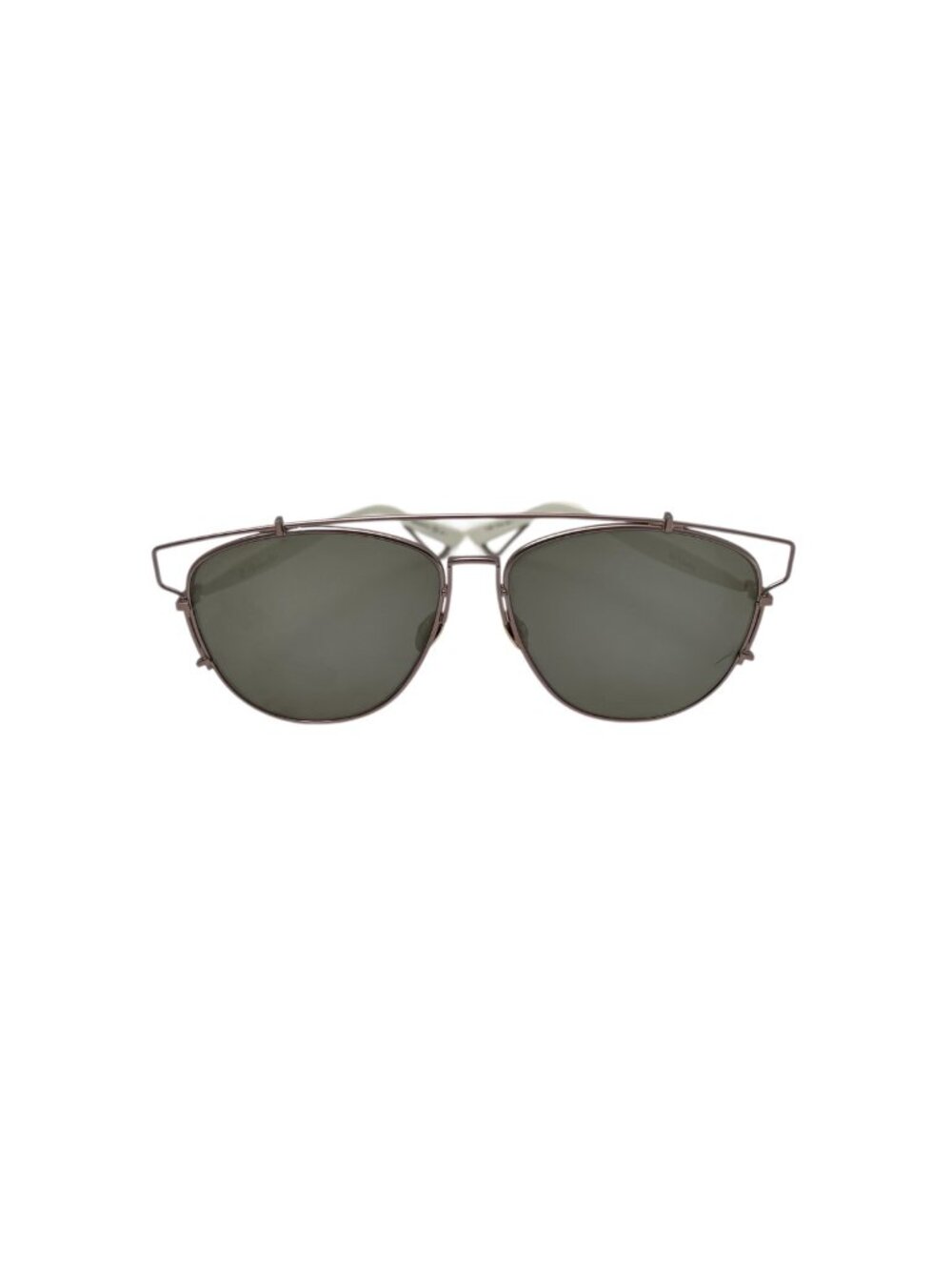 CHRISTIAN DIOR Technologic Rose Gold & White Sunglasses.